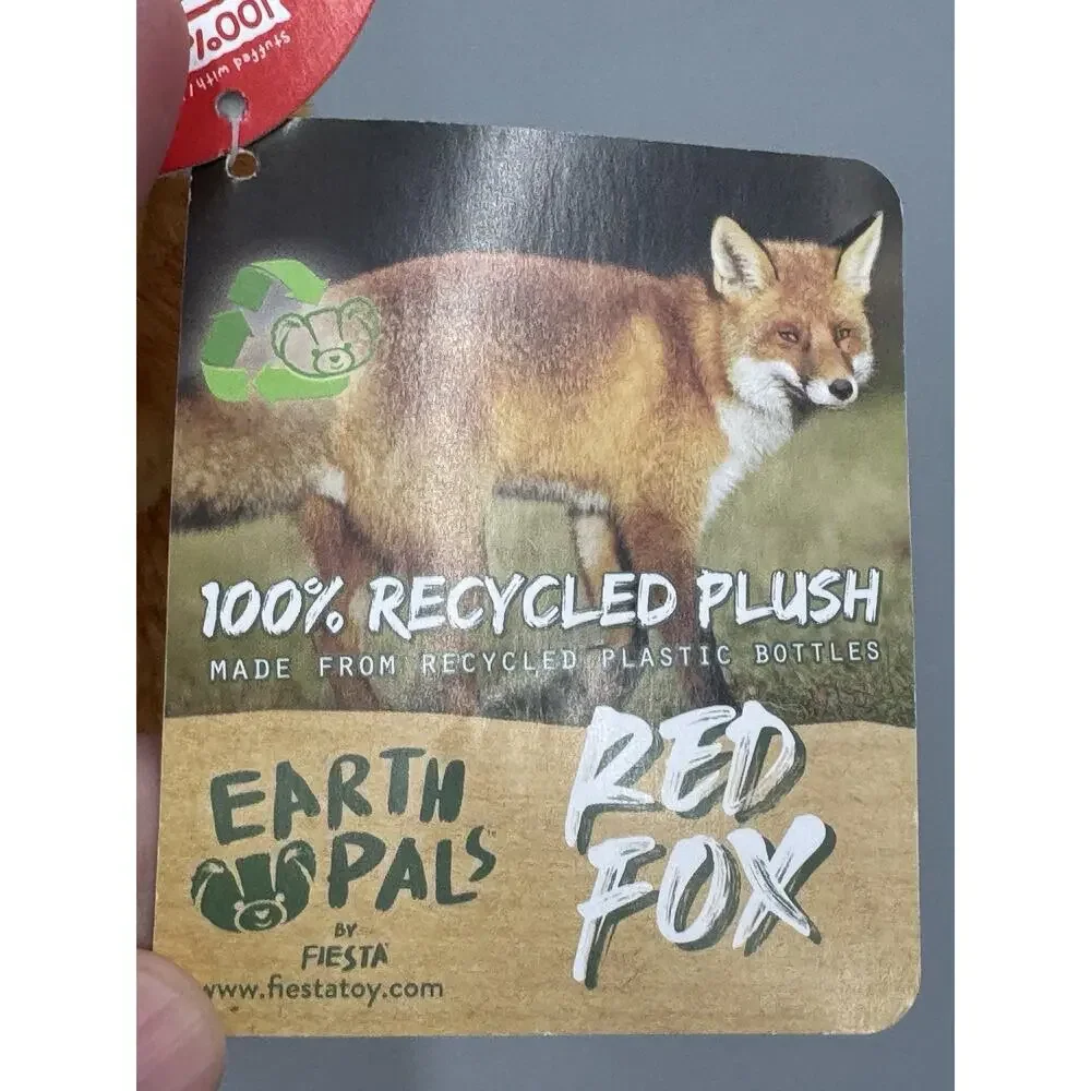 Earth Pals by Fiesta Plush Red Fox 7‎ Inch Stuffed Animal